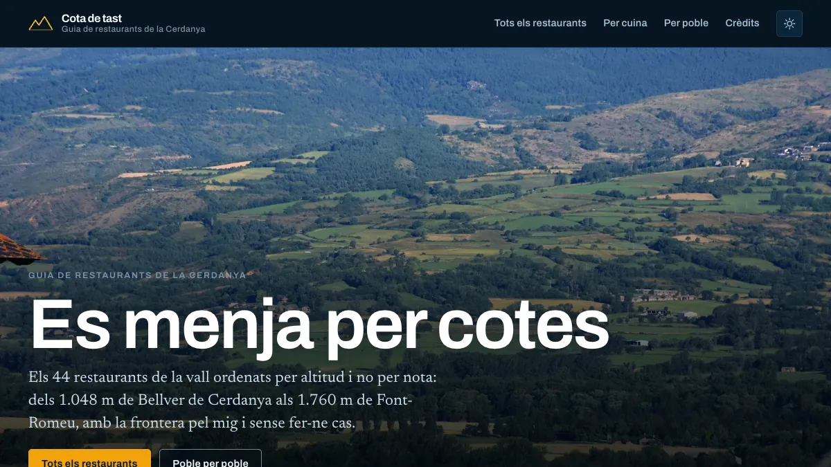 Cota de tast screenshot