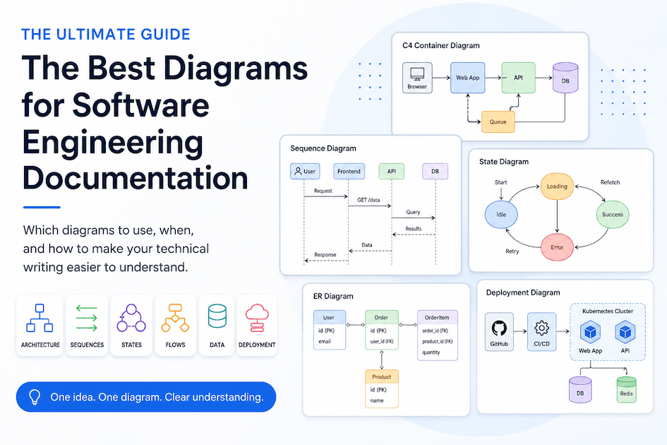 Assorted software engineering diagrams