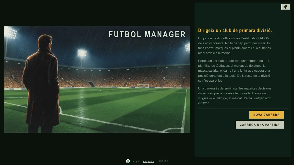 Futbol Manager screenshot