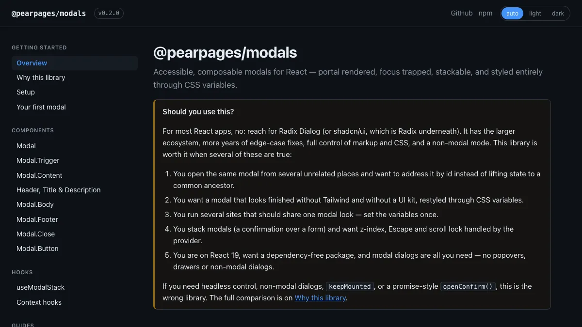 @pearpages/modals screenshot