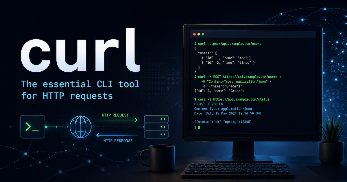 Terminal running a curl command against an HTTP server