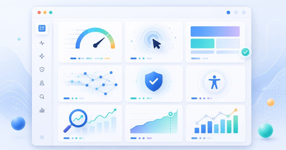 A dashboard of frontend performance metrics