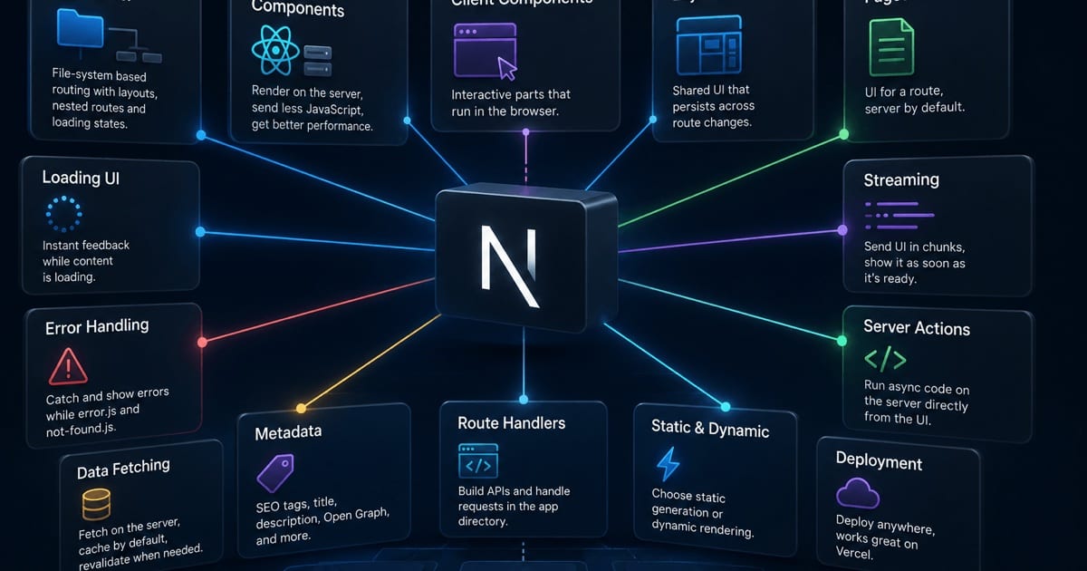 Next.js core concepts at a glance