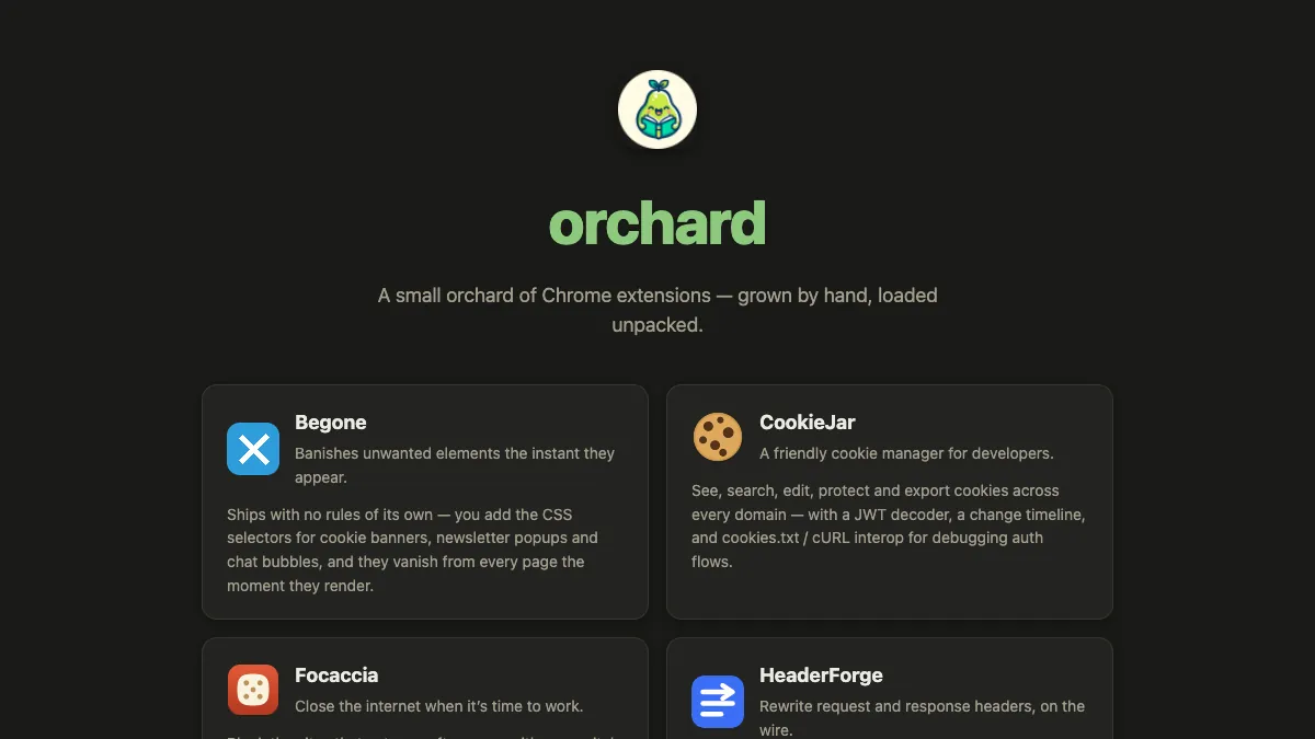 Orchard screenshot
