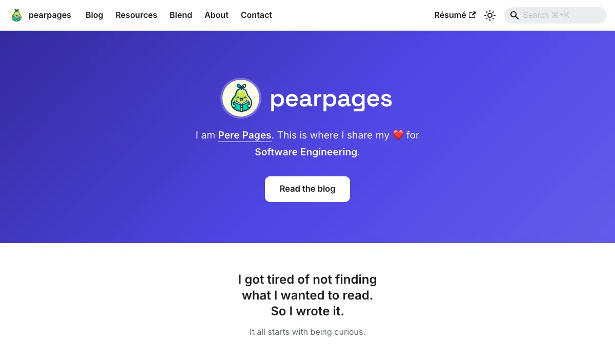 pearpages.com screenshot